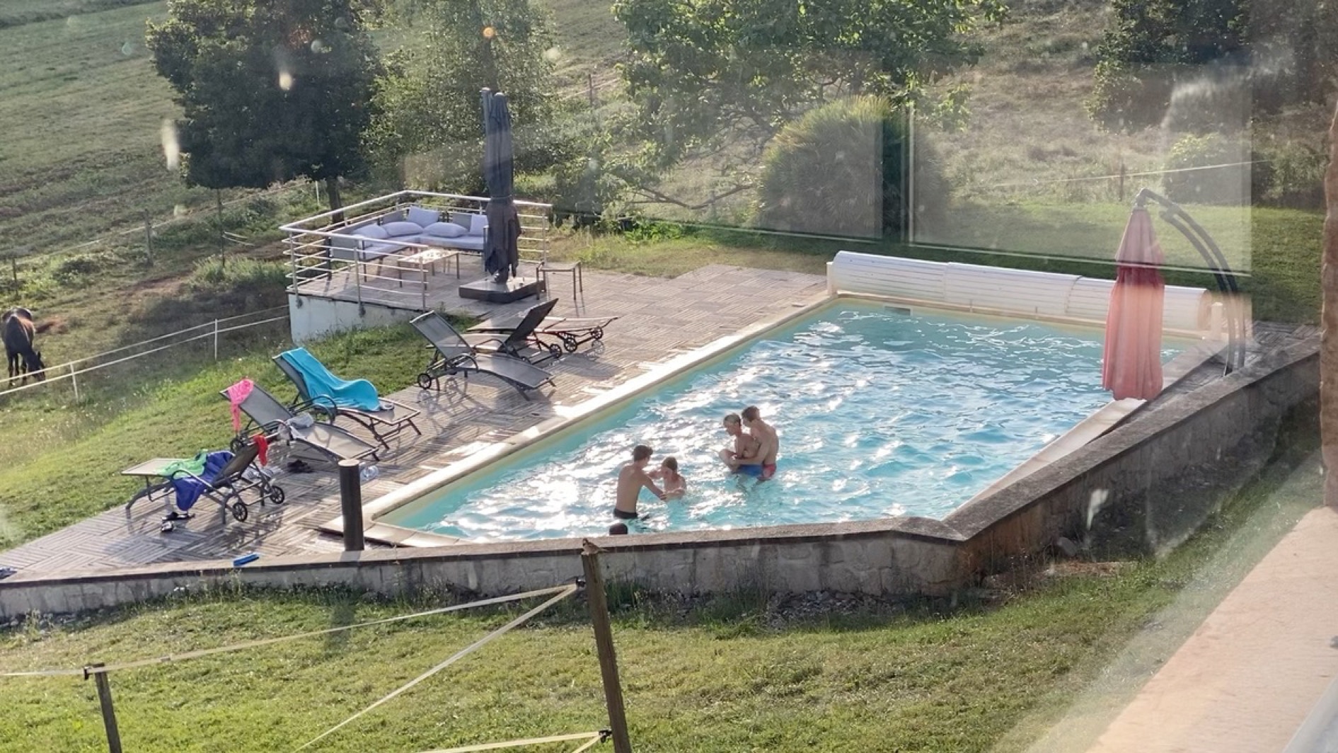 baignade en famille